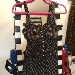 Short polka dot dress